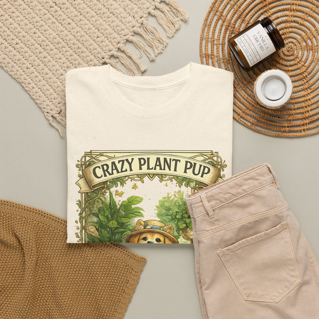 Crazy Plant Pup T-Shirt – Lustiger Hund & Pflanzenfan Grafik-T-Shirt
