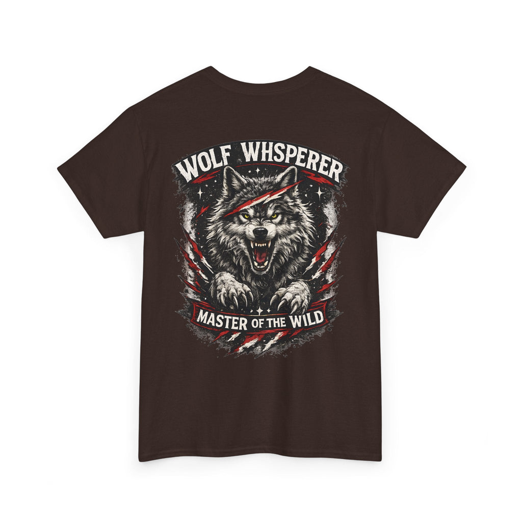 Wolf Biker T-Shirt – „Wolf Whisperer“ Alpha-Wolf Grafik-T-Shirt