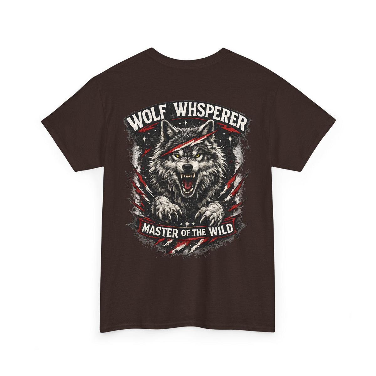 Wolf Biker T-Shirt – „Wolf Whisperer“ Alpha-Wolf Grafik-T-Shirt