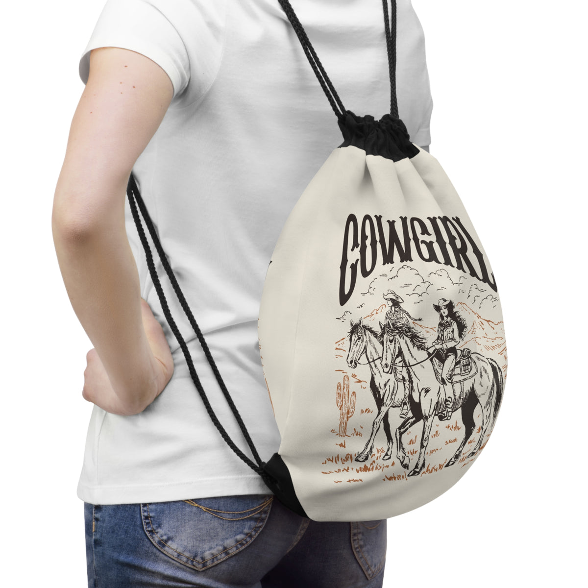 Cowgirl Turnbeutel – Western Pferde Design von Kalabula