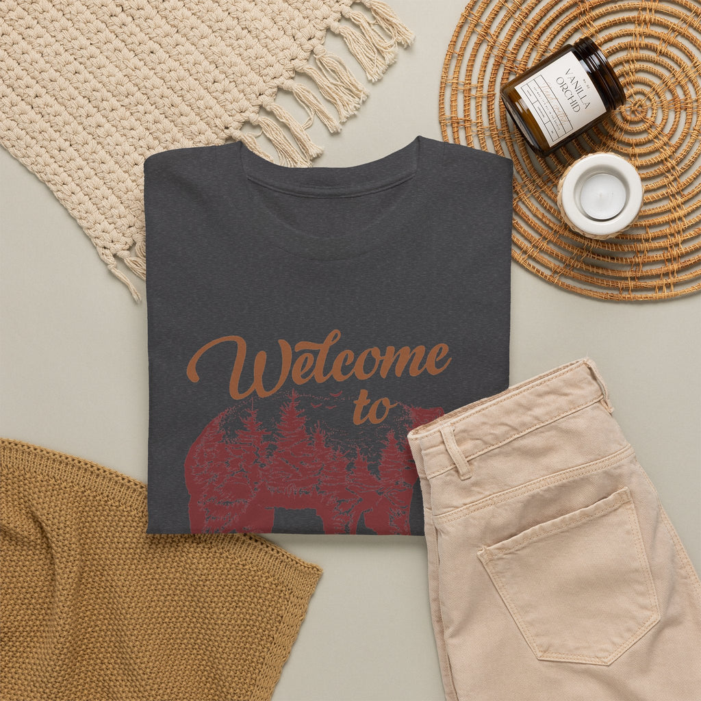 Welcome to California T-Shirt – Vintage Kalifornien-Bär Grafik-T-Shirt