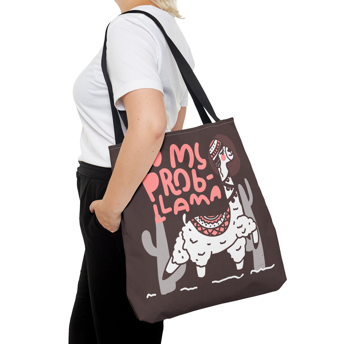 No Prob-Llama Stofftasche – Lustiges Lama Design
