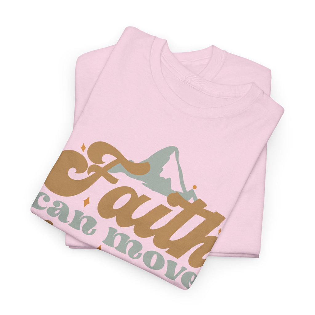 Faith Moves Mountains T-Shirt – Christlicher Glaube Grafik-T-Shirt