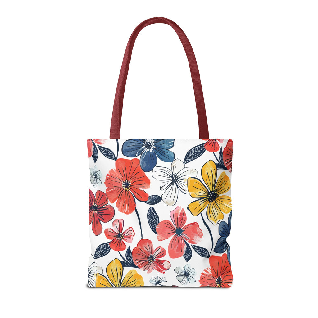 Bunte Blumen Stofftasche – Florales Sommer Design