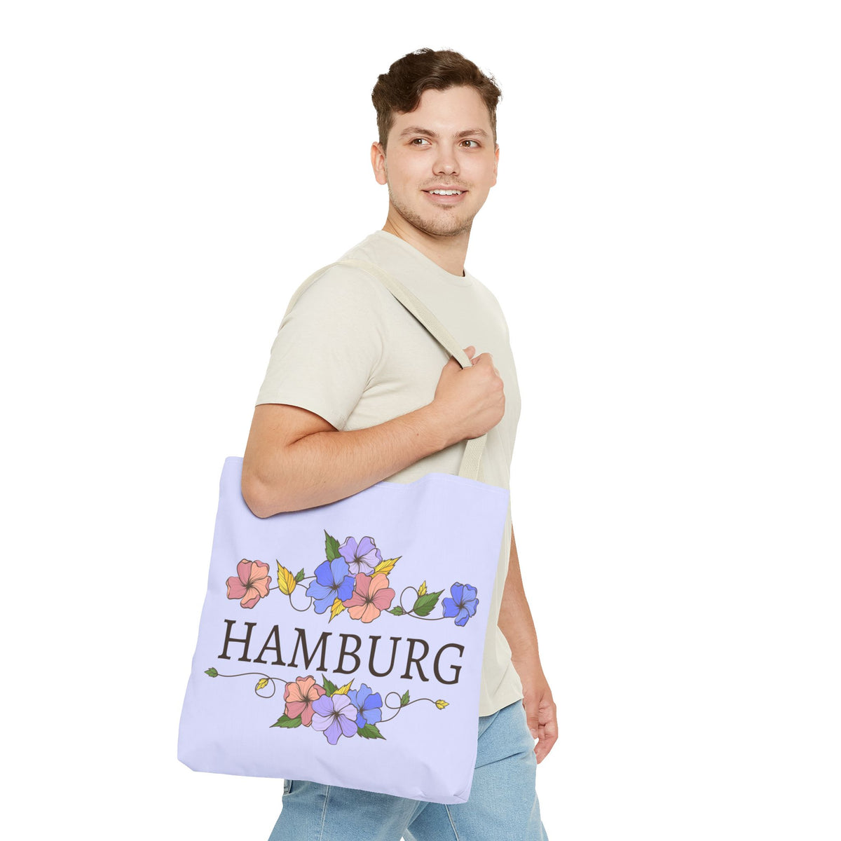 Hamburg Stofftasche – Florales City Design