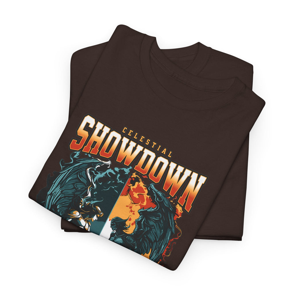 Angel vs. Demon T-Shirt – Dark Fantasy Engel vs. Dämon Grafik-T-Shirt