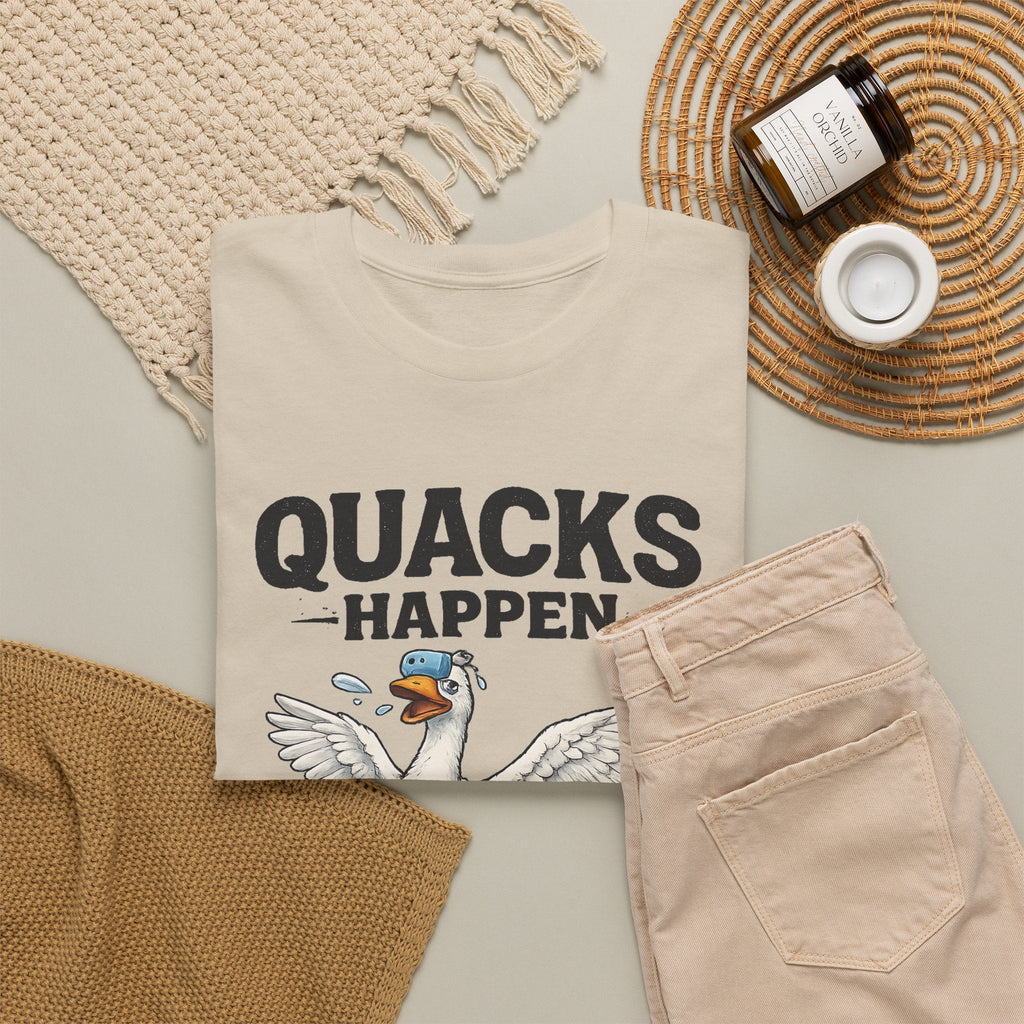 “Quacks Happen” Diabetes T-Shirt – Lustige Diabetes-Ente Grafik-T-Shirt