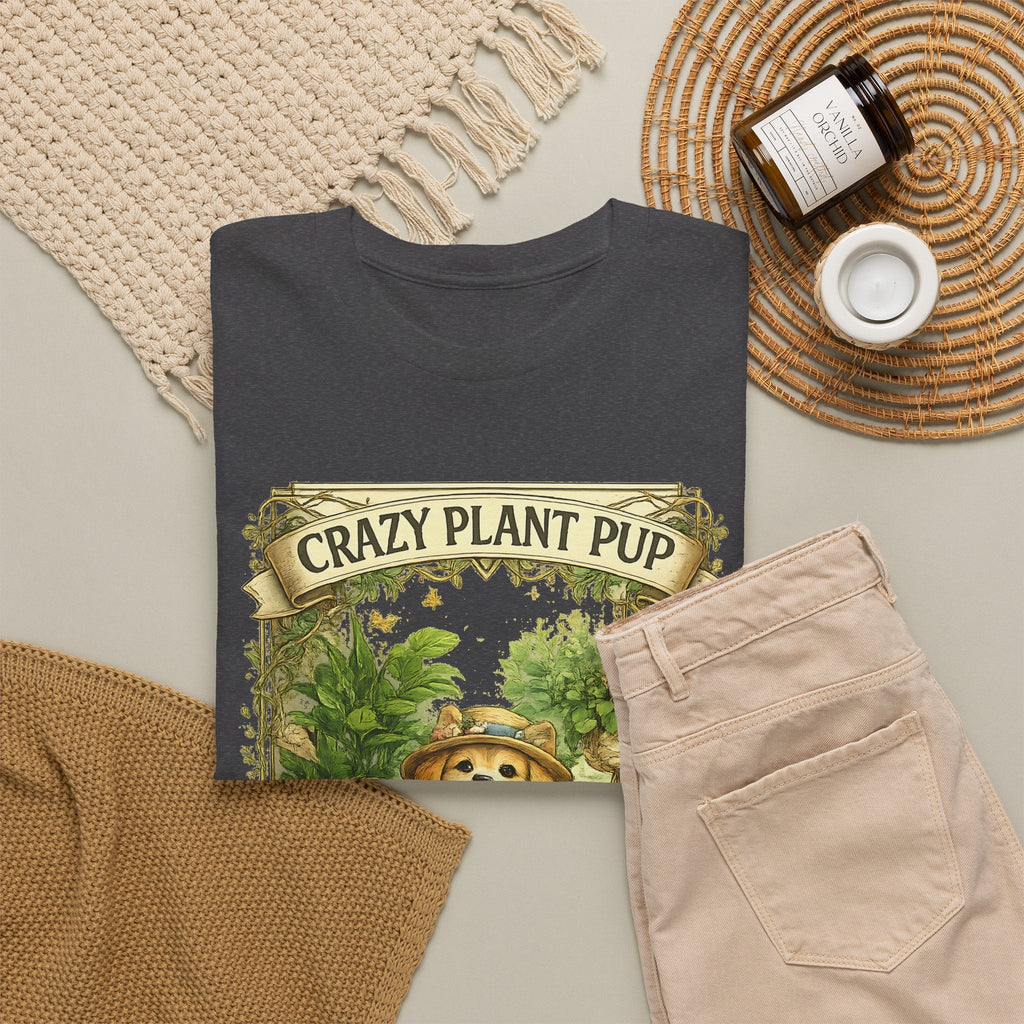 Crazy Plant Pup T-Shirt – Lustiger Hund & Pflanzenfan Grafik-T-Shirt