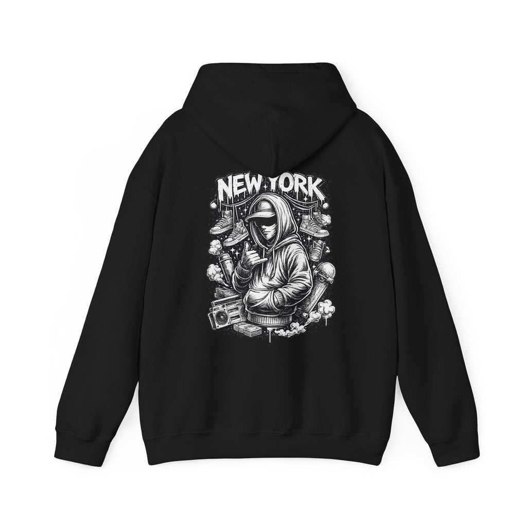Copy of Hoodie New York Streetwear Graphic Hoodie Rooftop Graffiti DJ Design – Kalabula