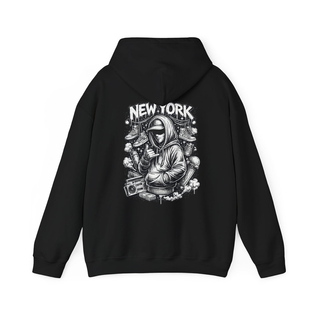 Copy of Hoodie New York Streetwear Graphic Hoodie Rooftop Graffiti DJ Design – Kalabula