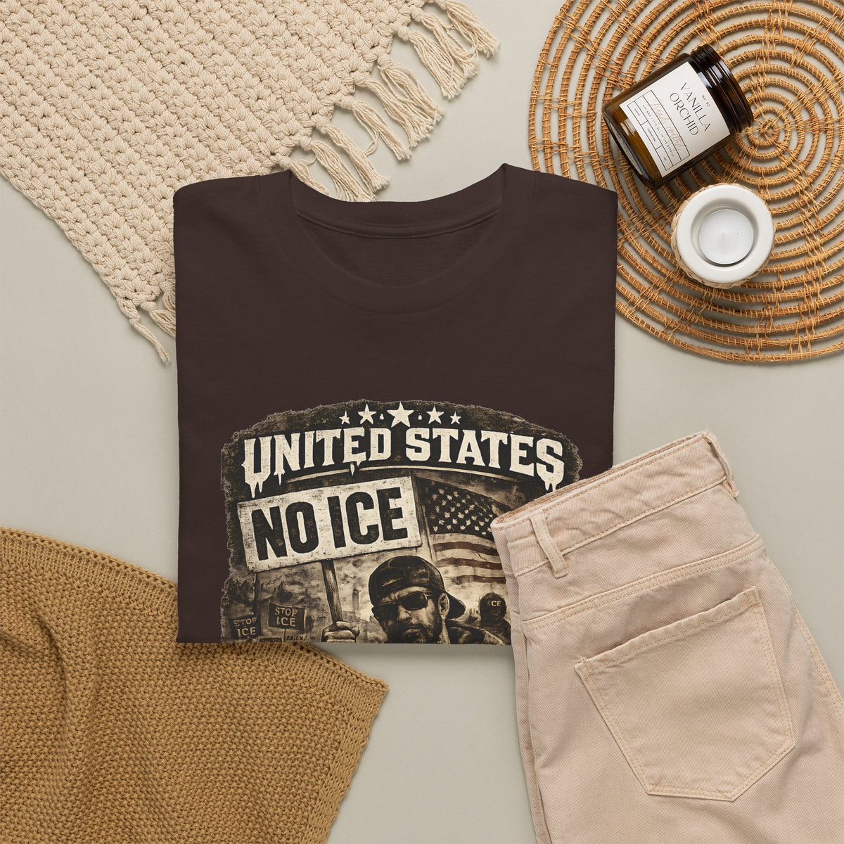 No ICE T-Shirt – USA Statement Streetwear Grafik-T-Shirt