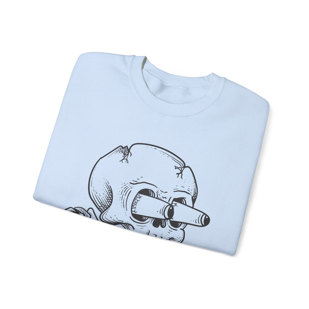 Totenkopf mit Rose Sweatshirt – Sweatshirt von Kalabula