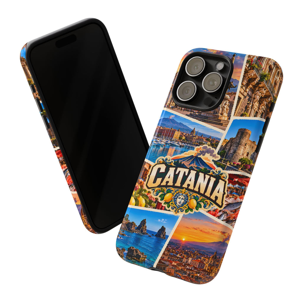 Catania Sizilien Robuste Handyhülle – Italienische Reise-Collage