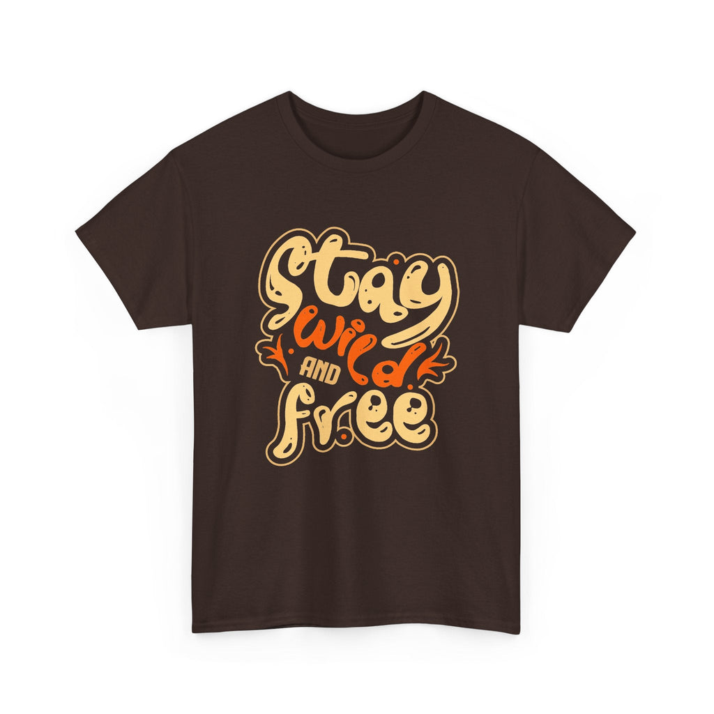 “Stay Wild and Free” T-Shirt – Boho & Natur Grafik-T-Shirt