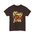 “Stay Wild and Free” T-Shirt – Boho & Natur Grafik-T-Shirt
