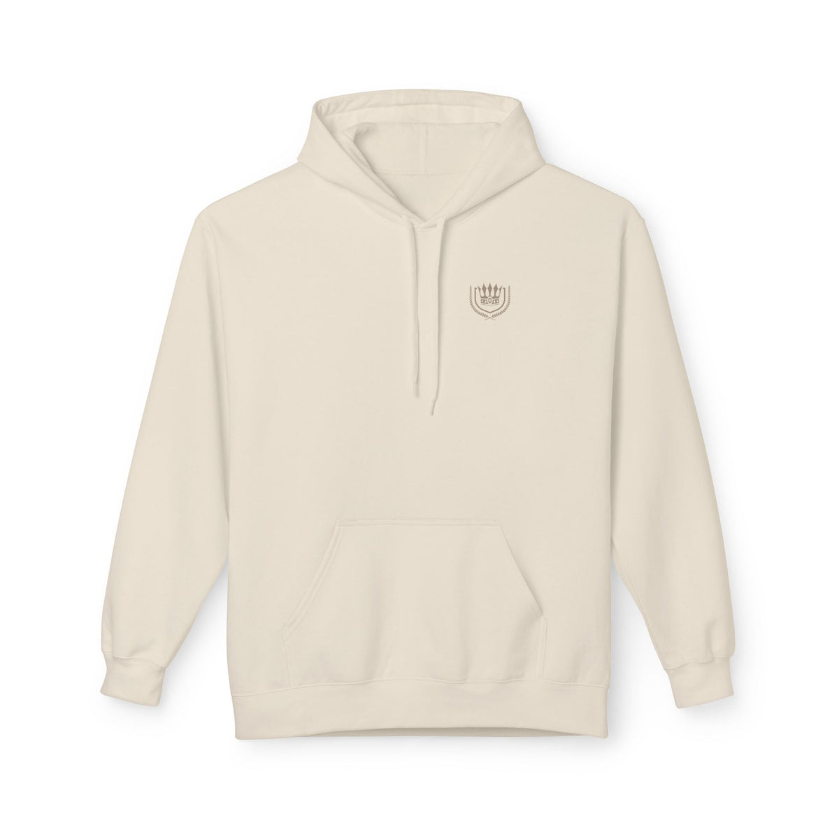 Minimal Crest Hoodie — Neutraler Cozy Fleece Hoodie – Kalabula