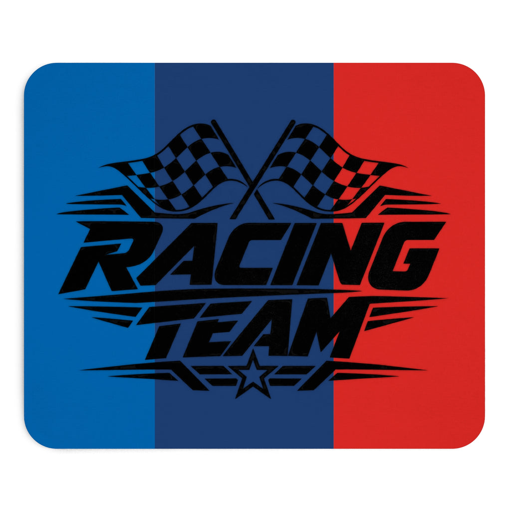 Racing Team Mousepad – Motorsport Design in Blau & Rot