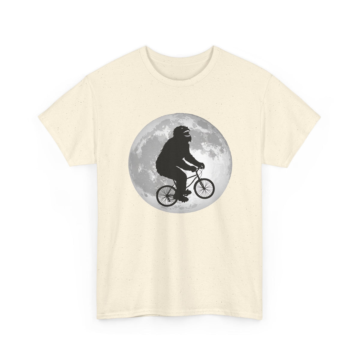 Bigfoot Bicycle T-Shirt – Mond & Natur-Abenteuer Grafik-T-Shirt