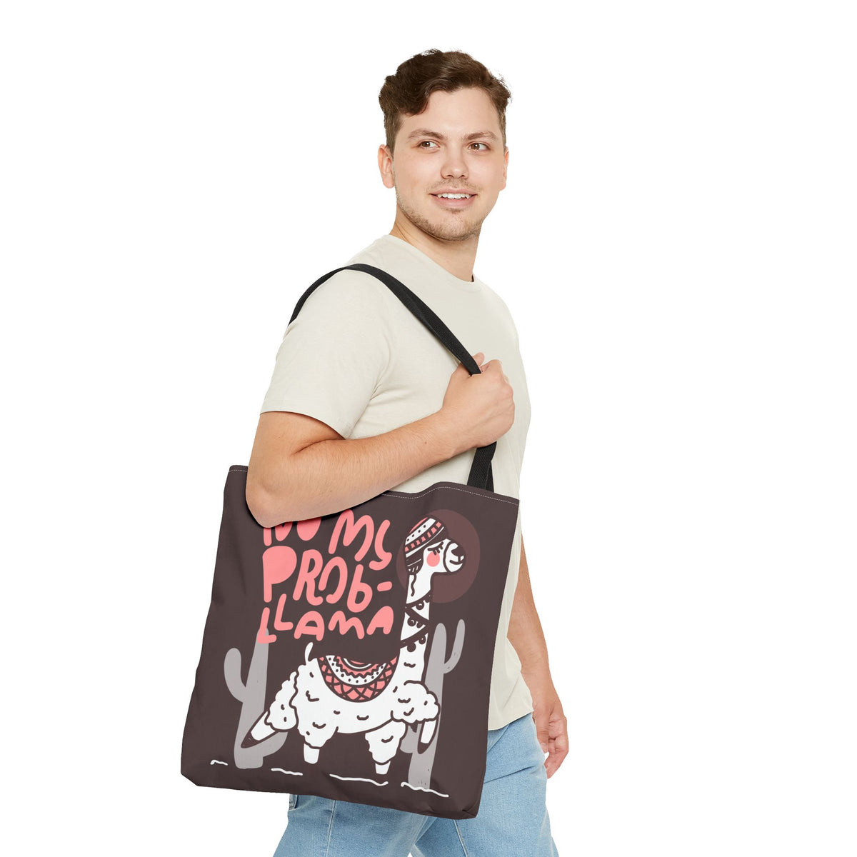 No Prob-Llama Stofftasche – Lustiges Lama Design