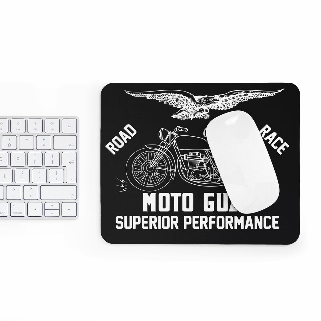 Moto Guzzi California Mousepad – Retro Motorrad Design – Mousepad von Kalabula, 23,2 × 19,4 cm