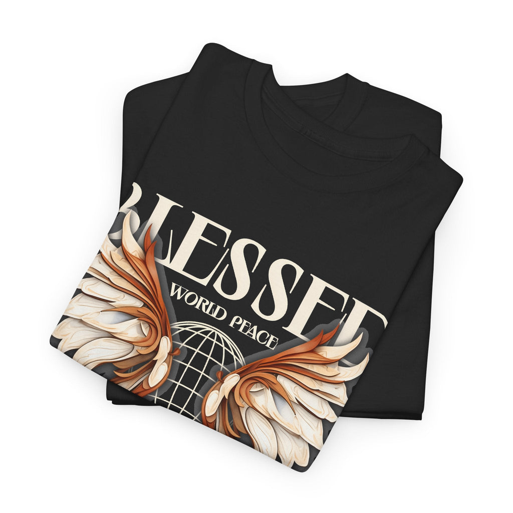 Blessed World Peace T-Shirt – Glaube & Frieden Streetwear Grafik-T-Shirt