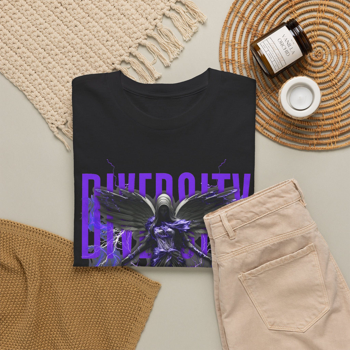 Divinity Angel T-Shirt – Gothic Streetwear Grafik-T-Shirt