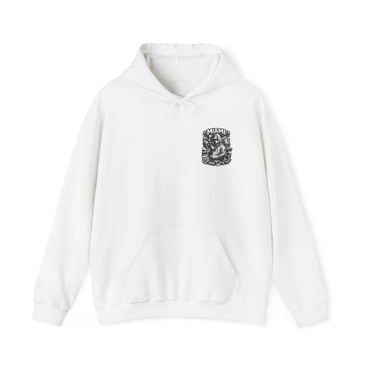 Miami Hoodie Streetwear Hoodie mit Grafik Urban Style Hoodie Hip Hop Hoodie Geschenk für Männer – Kalabula