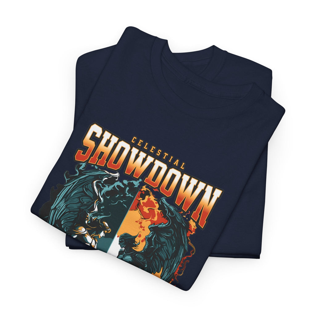 Angel vs. Demon T-Shirt – Dark Fantasy Engel vs. Dämon Grafik-T-Shirt