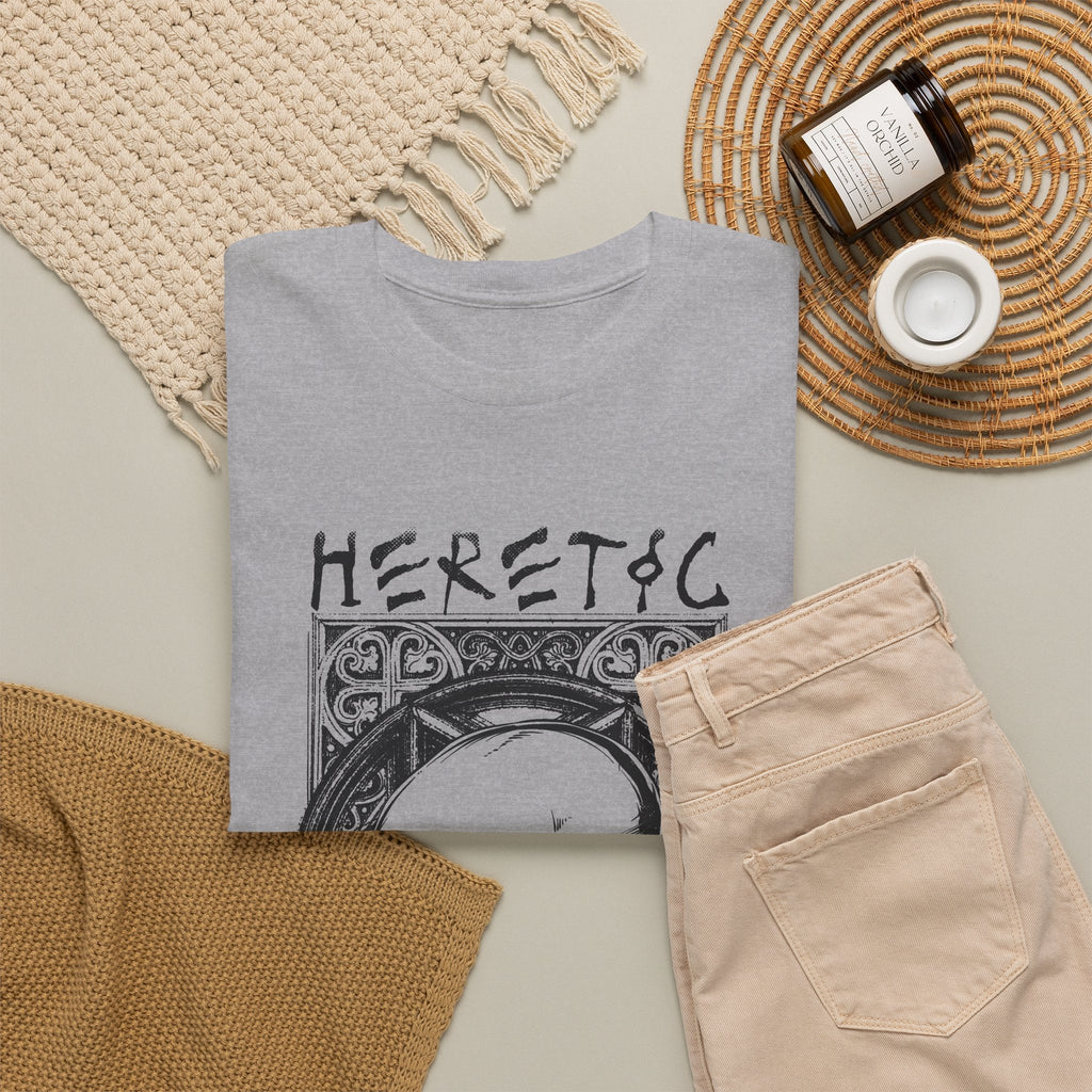 Heretic Skull T-Shirt – Gothic Pentagramm Grafik-T-Shirt