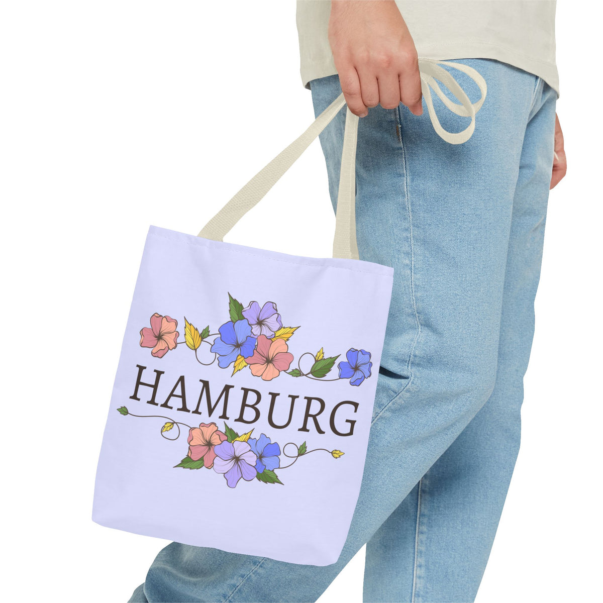 Hamburg Stofftasche – Florales City Design