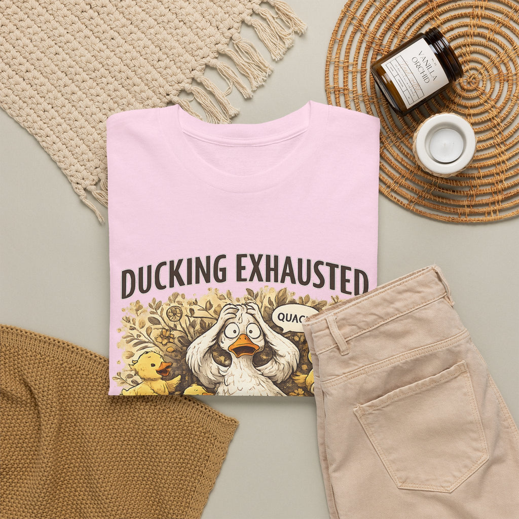 “Ducking Exhausted” T-Shirt – Lustige müde Mama Grafik-T-Shirt