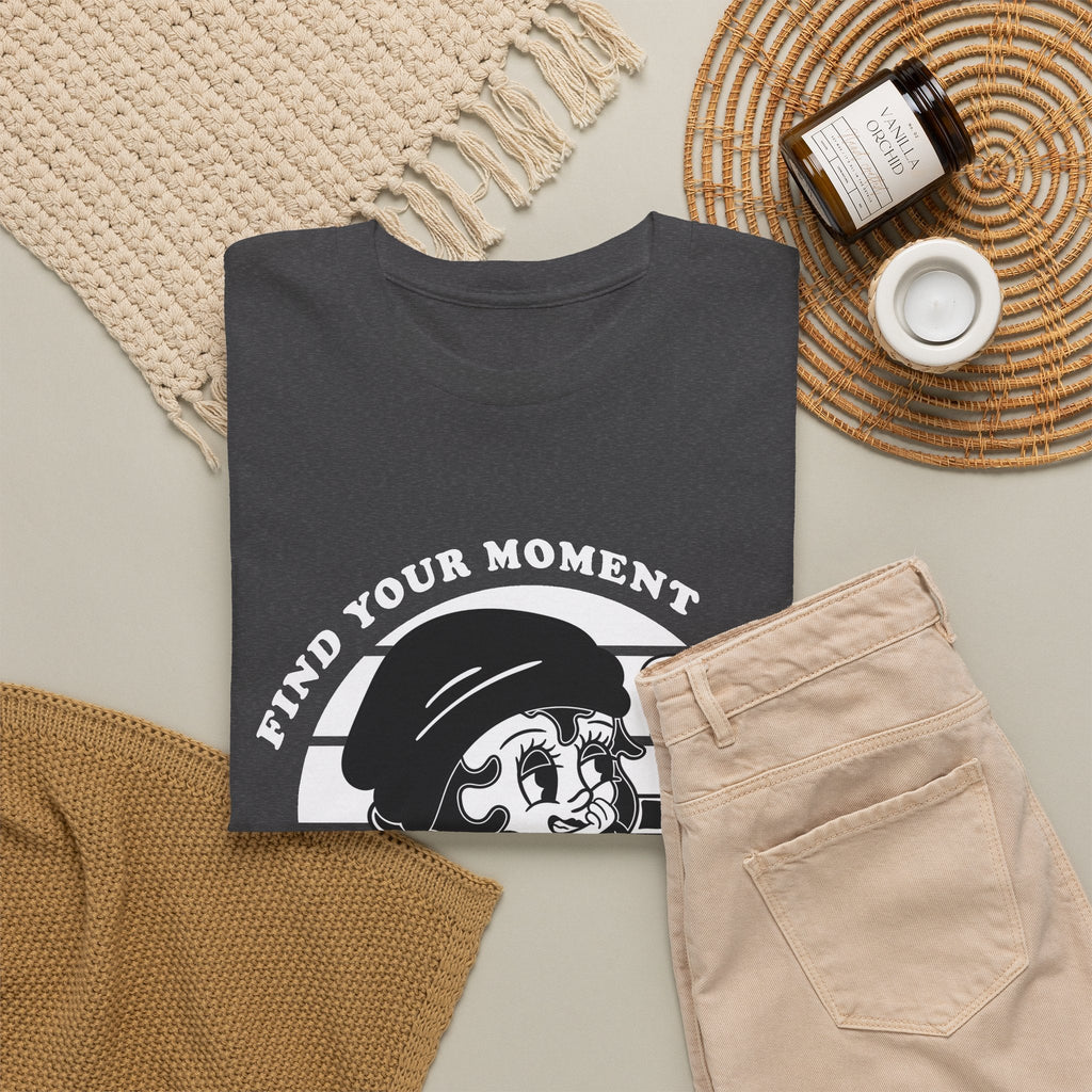 Keep Smiling T-Shirt – Vintage Girl & positiver Spruch Grafik-T-Shirt
