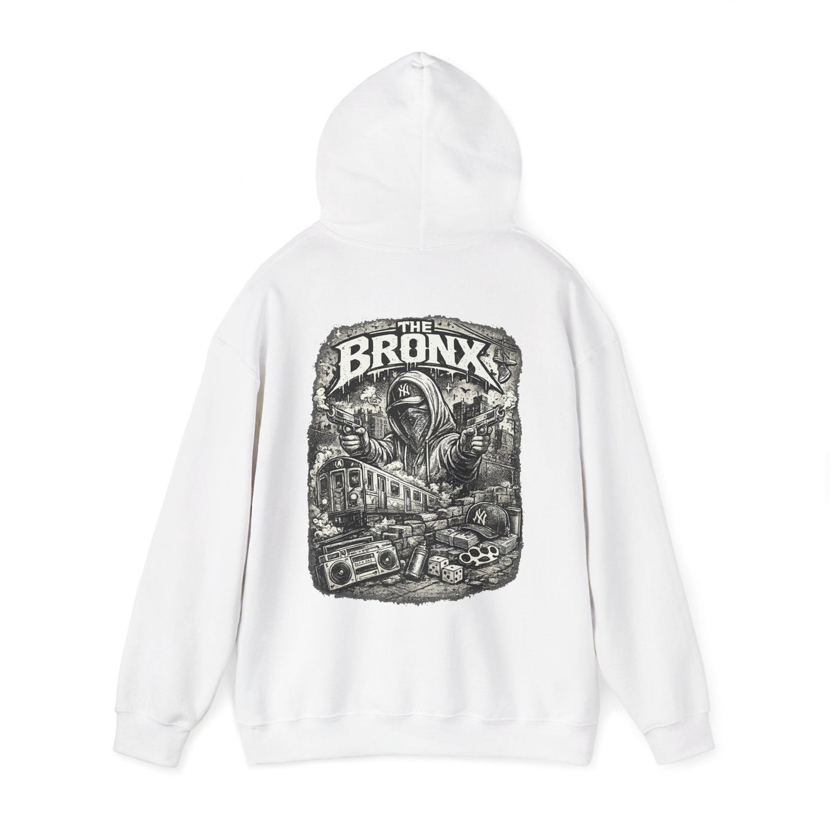 Bronx Street Art Hoodie Urban Graffiti Train & Boombox Hoodie – Kalabula
