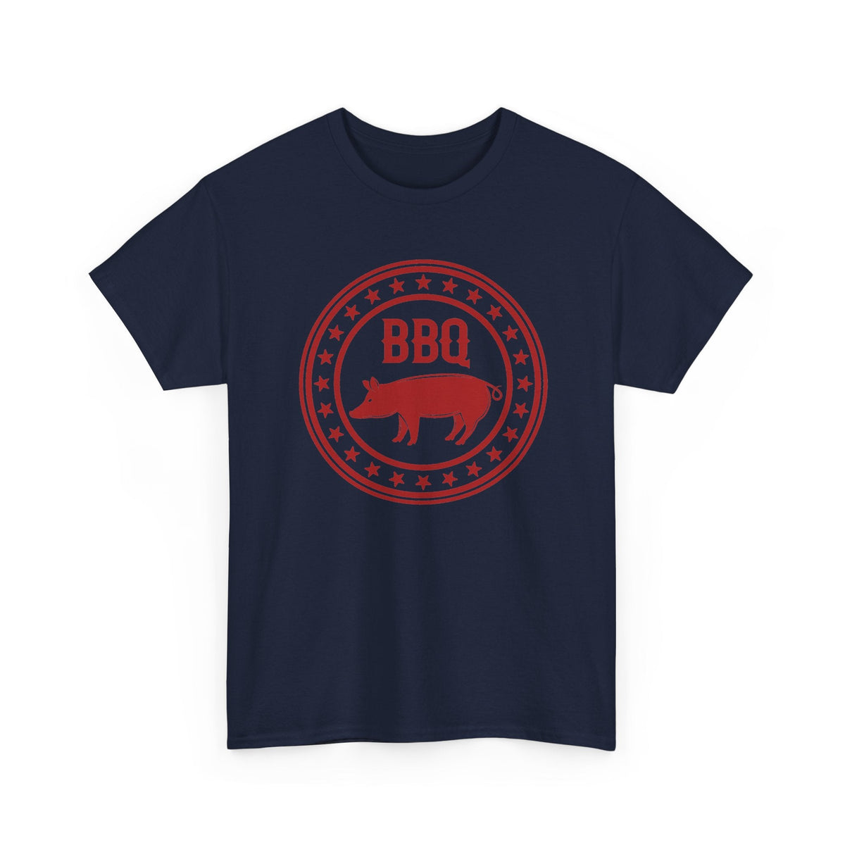 BBQ Pig T-Shirt – Vintage Red Barbecue & Grill Grafik-T-Shirt