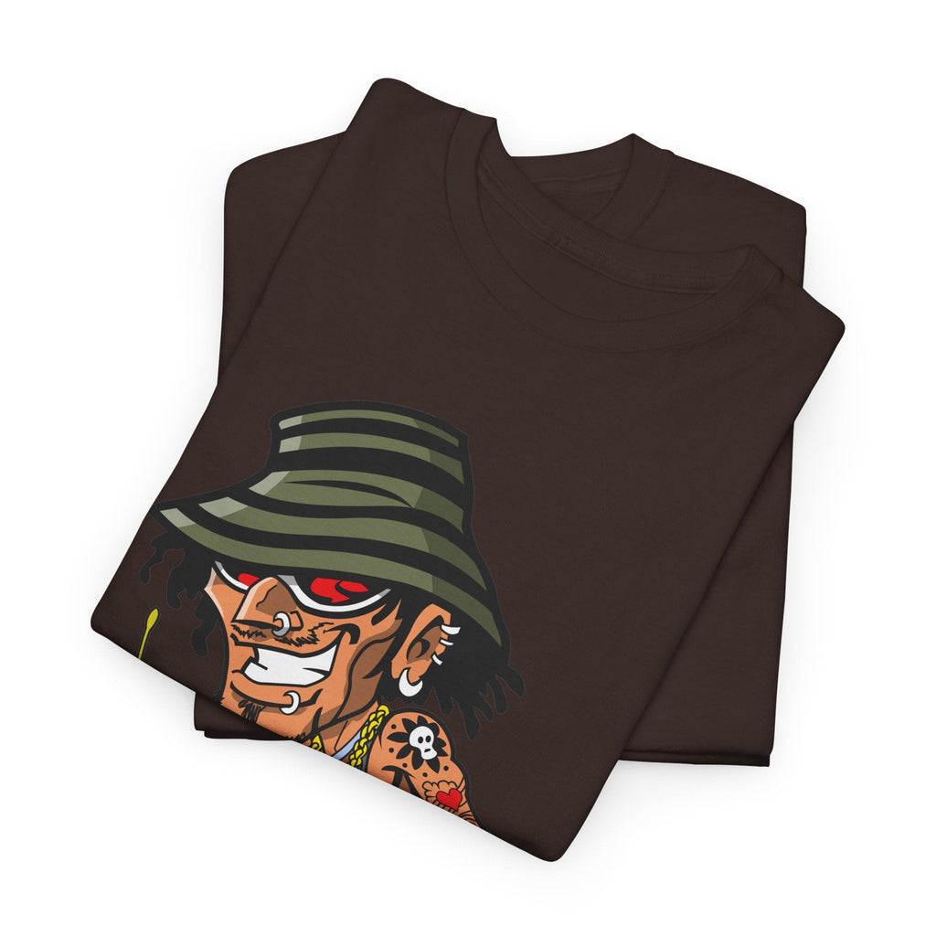 Drummer T-Shirt – Lustiger Cartoon Rock & Musik Grafik-T-Shirt