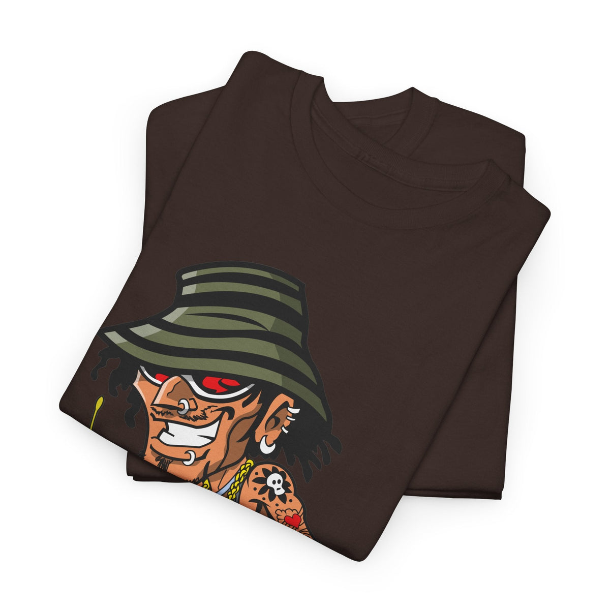 Drummer T-Shirt – Lustiger Cartoon Rock & Musik Grafik-T-Shirt