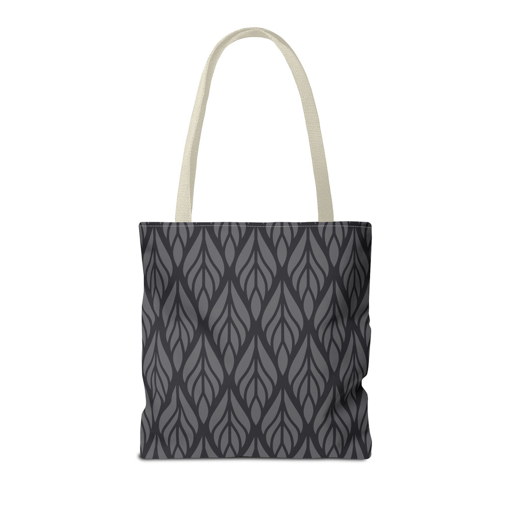 Elegante Stofftasche – Schwarzes Abstraktes Muster