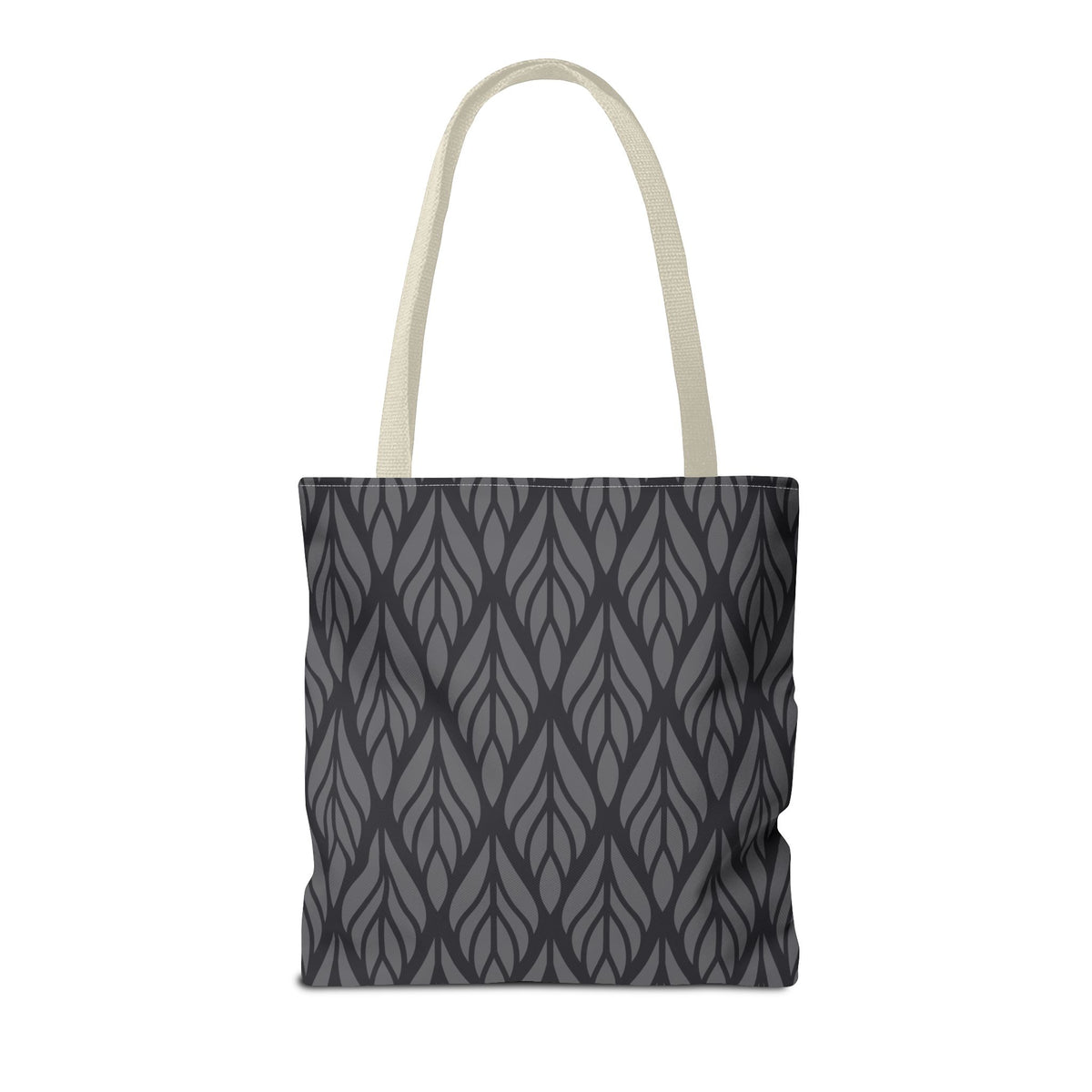 Elegante Stofftasche – Schwarzes Abstraktes Muster