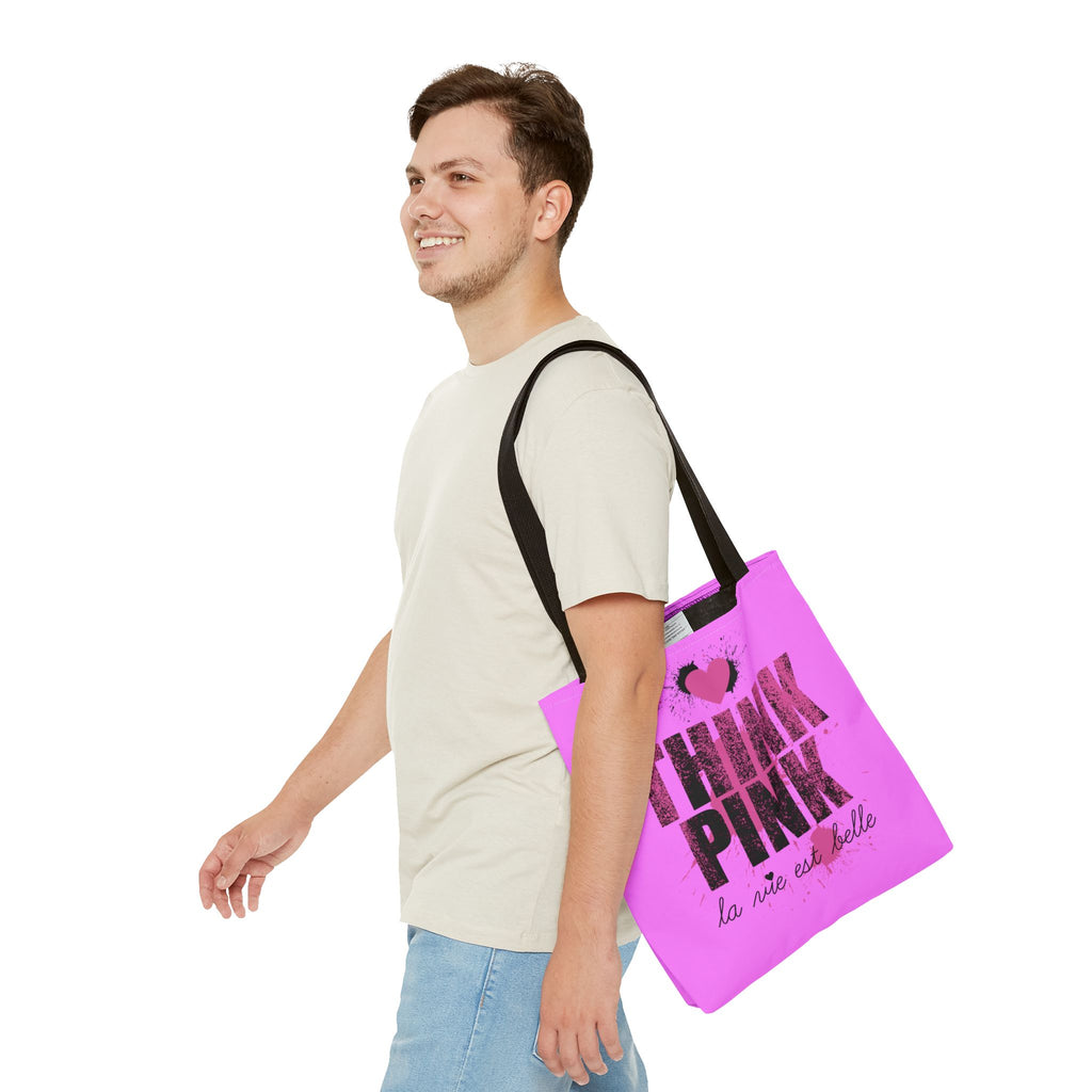 Think Pink Stofftasche – Pink Statement Design