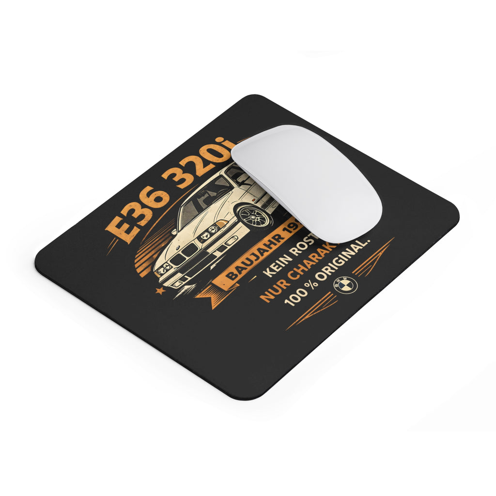 BMW E36 320i Mousepad – Baujahr 1992 Youngtimer Design – Mousepad von Kalabula, 23,2 × 19,4 cm