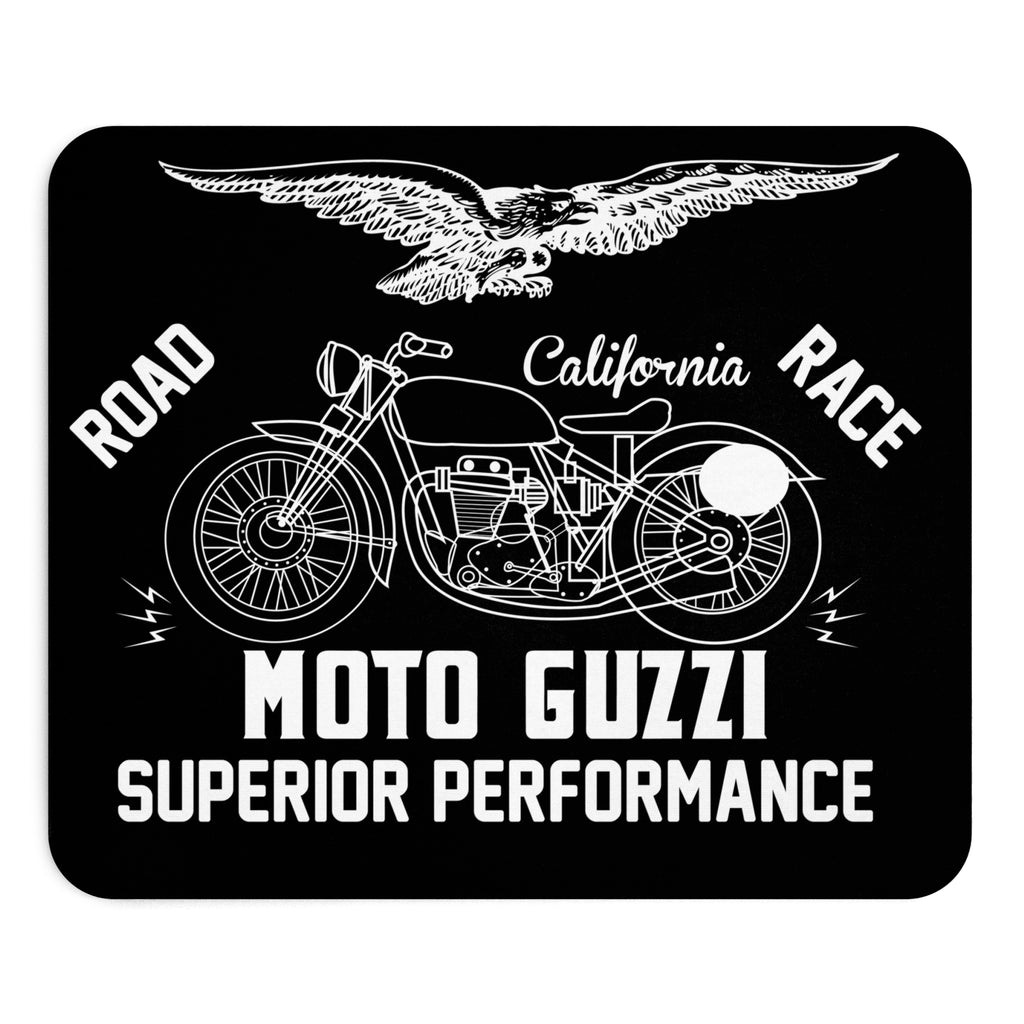 Moto Guzzi California Mousepad – Retro Motorrad Design – Mousepad von Kalabula, 23,2 × 19,4 cm