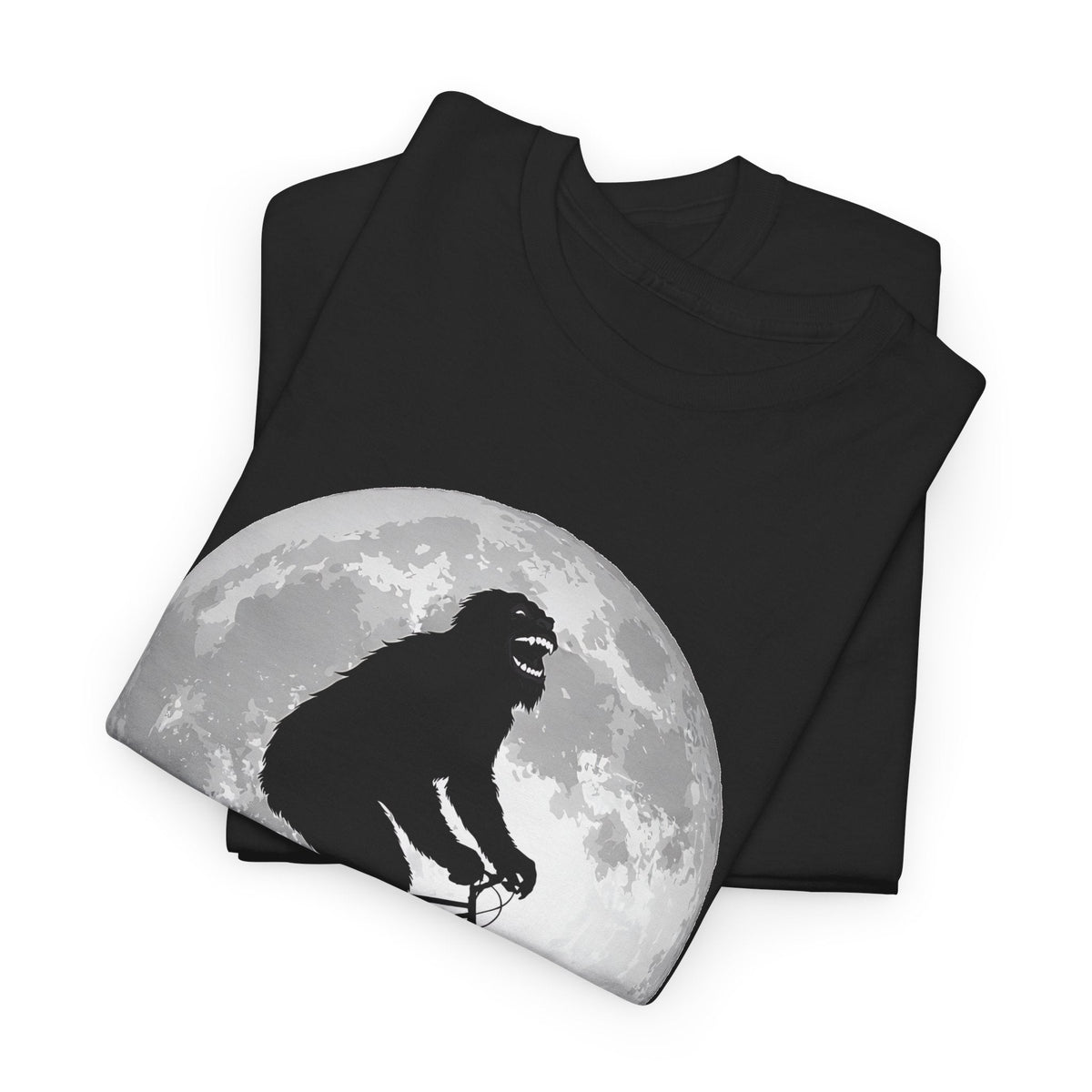 Bigfoot Bicycle T-Shirt – Mond & Natur-Abenteuer Grafik-T-Shirt