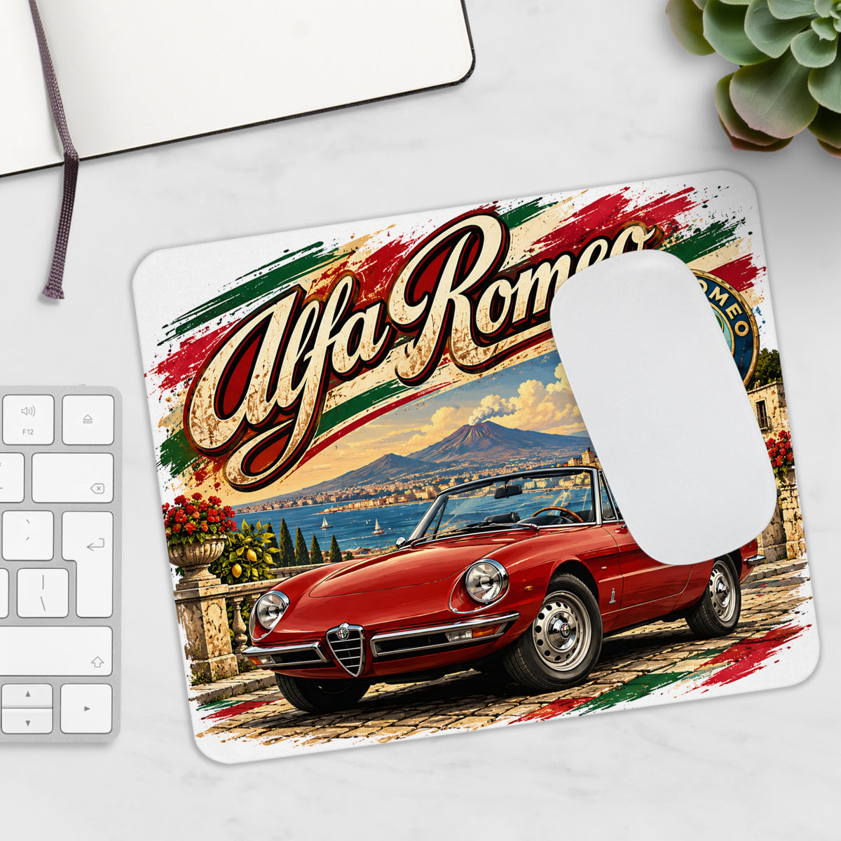Alfa Romeo Spider Mousepad – Italienischer Auto-Klassiker