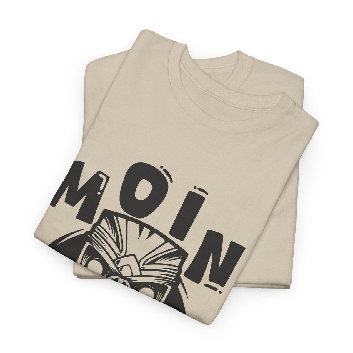 “MOIN” Tiki Mask T-Shirt – Tropisches Streetwear Grafik-T-Shirt