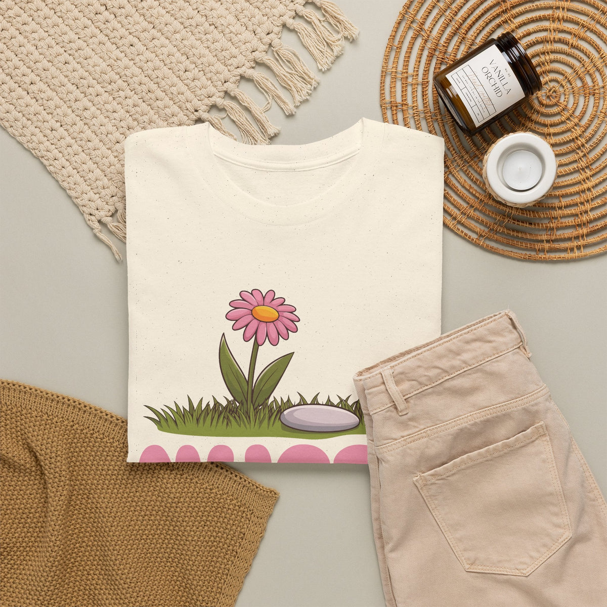 Nurse T-Shirt – Blumen & Pflege Grafik-T-Shirt