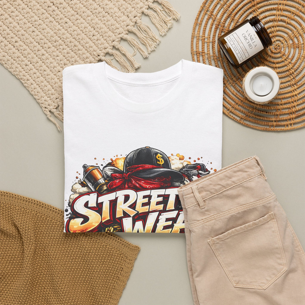 Urban Streetwear T-Shirt – Hip-Hop City Grafik-T-Shirt
