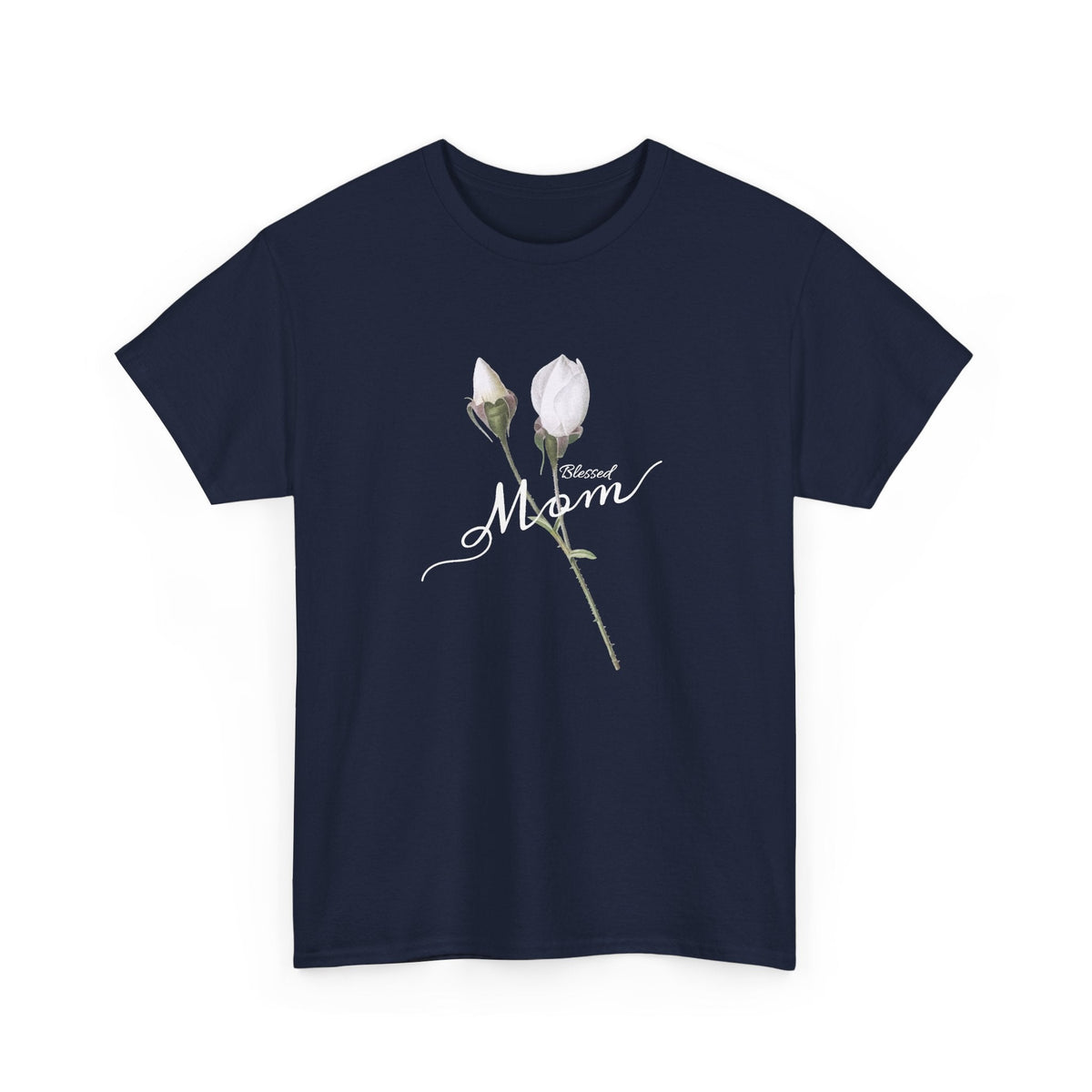 Mom Floral T-Shirt – Minimalistisches Damen-Baumwollshirt Grafik-T-Shirt