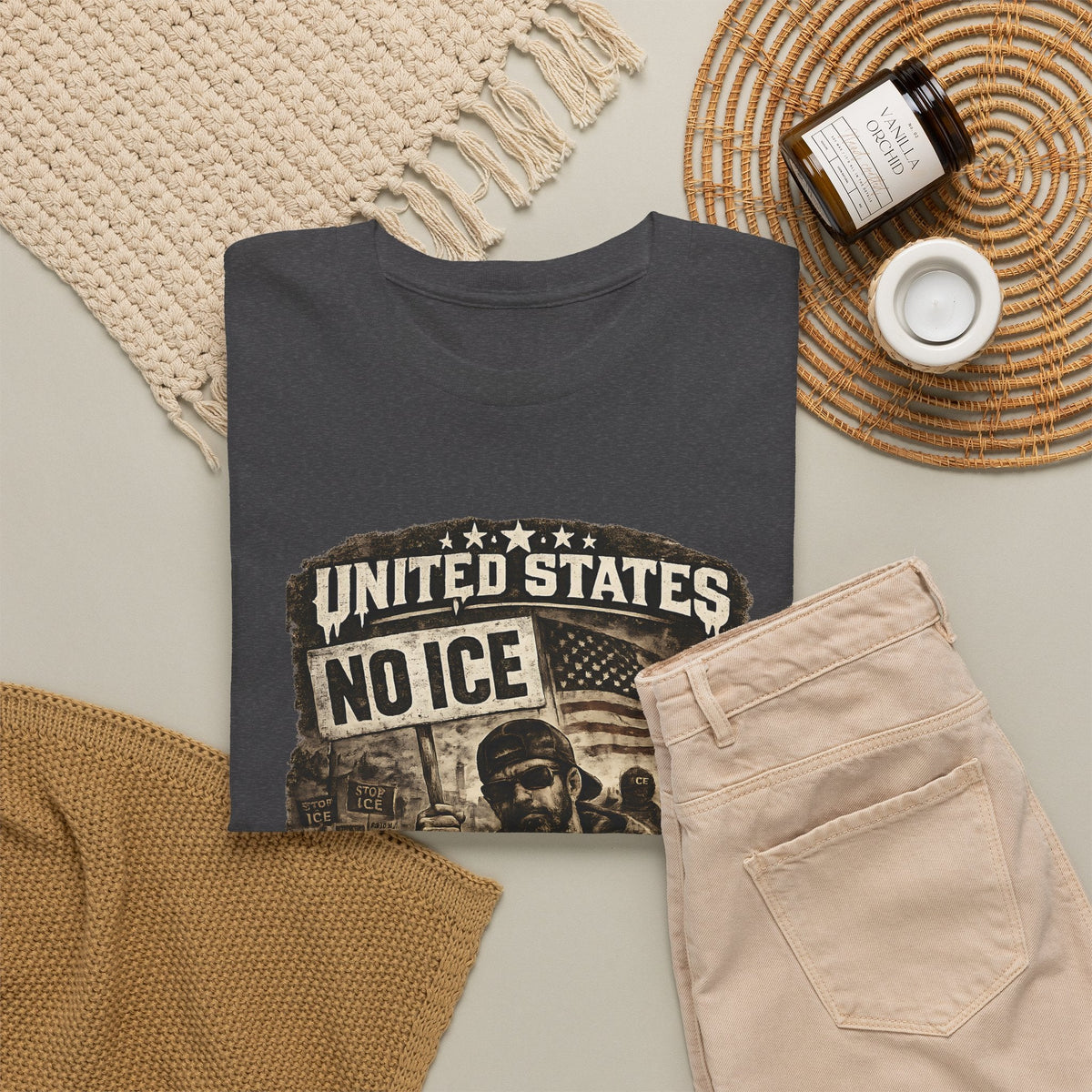 No ICE T-Shirt – USA Statement Streetwear Grafik-T-Shirt