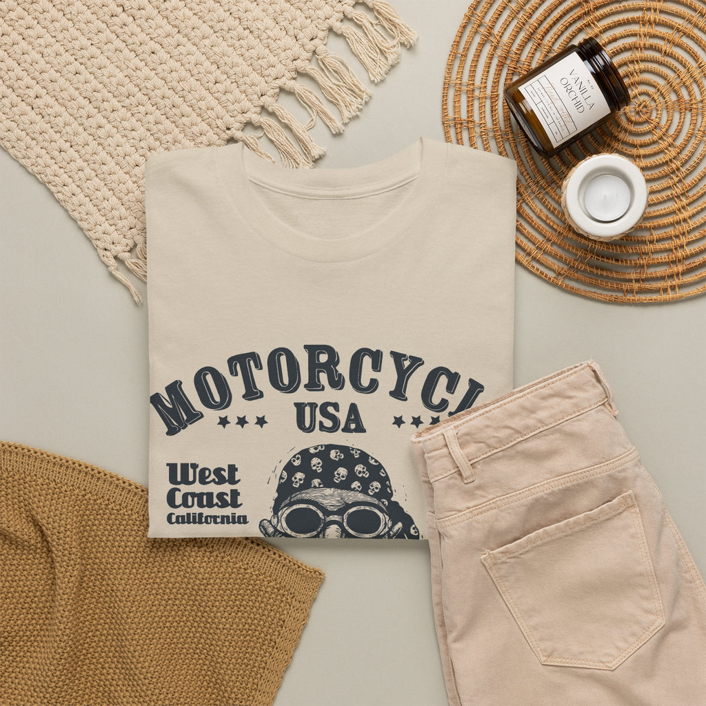 USA Motorcycle T-Shirt – Vintage Biker-Lifestyle Grafik-T-Shirt