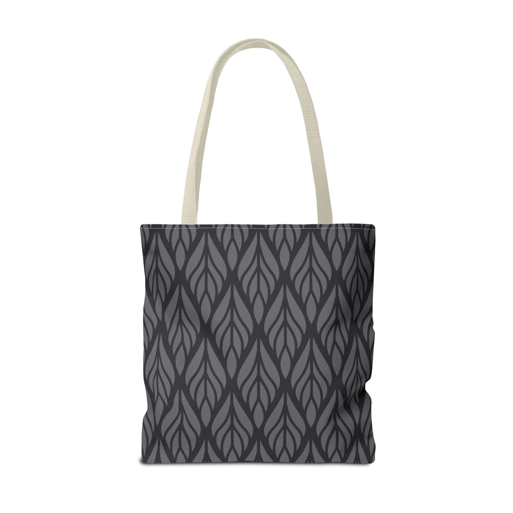 Elegante Stofftasche – Schwarzes Abstraktes Muster